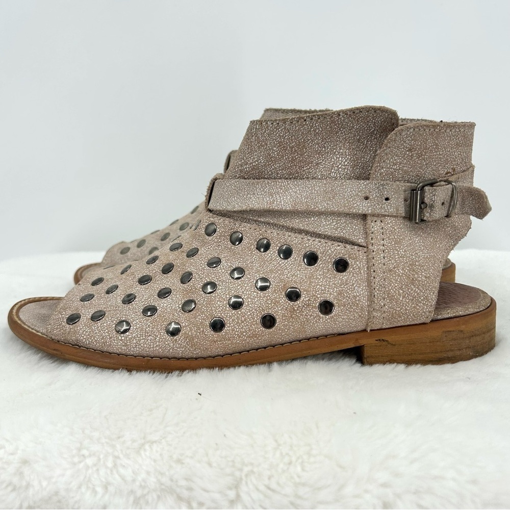 MUSSE & CLOUD (Anthropologie) Size 7.5 (EU 38) Ailike Peep Toe Sandals - Picture 5 of 10